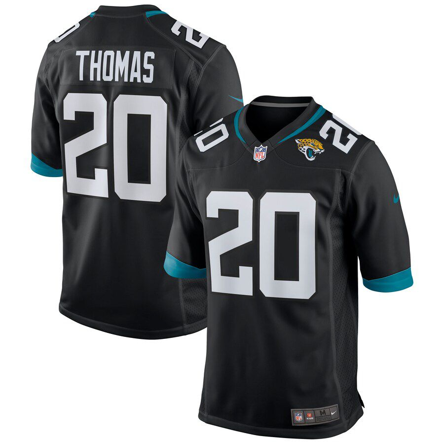 Men Jacksonville Jaguars #20 Daniel Thomas Nike Black Game NFL Jersey